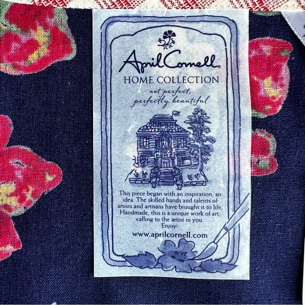 4PC April Cornell Home Collection Strawberry Oil PM Rose Floral Placemat SET - Picture 2 of 16
